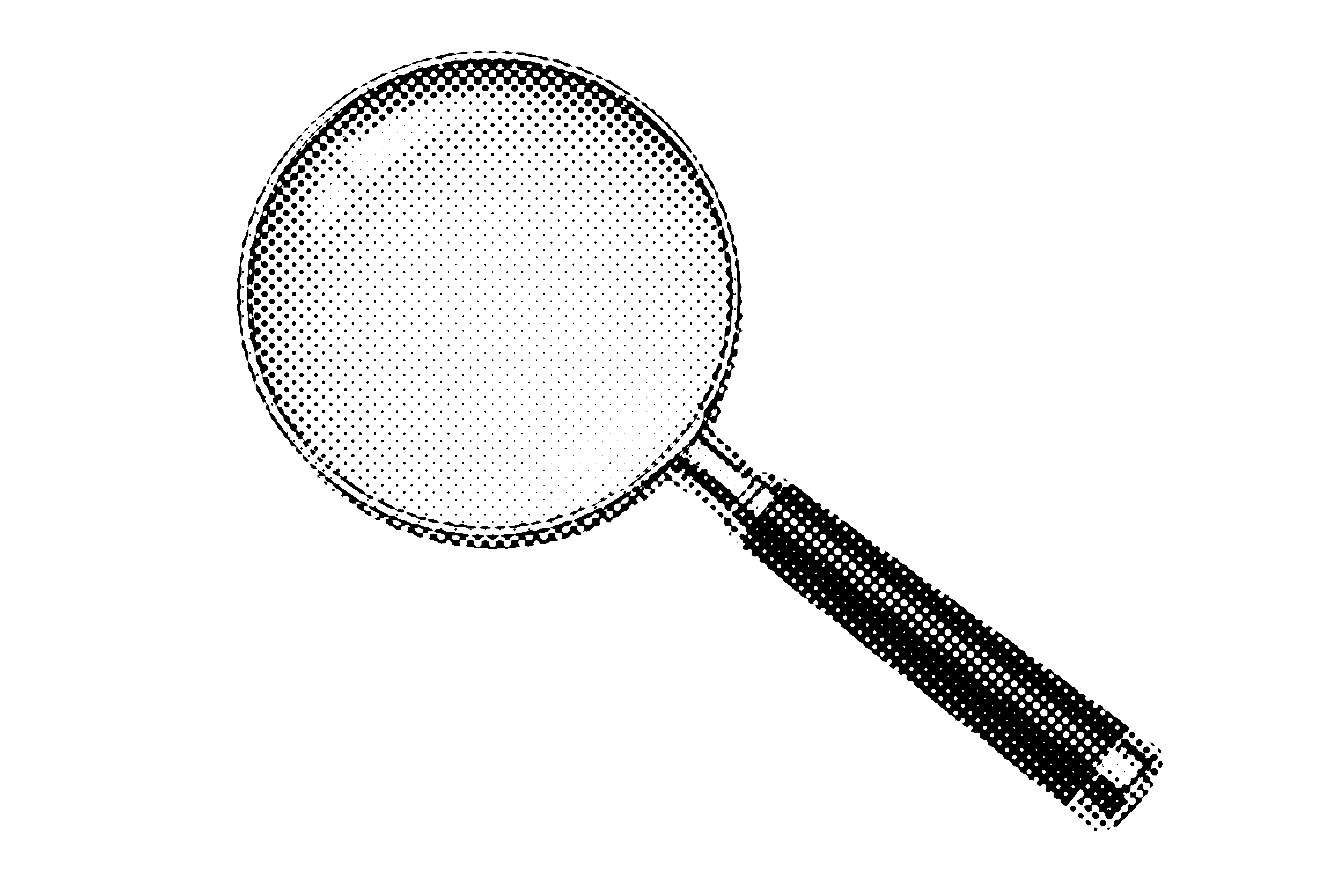 Une loupe grossissante qui se déplace des billets vers les personnes